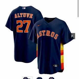 NEW Men’s Houston Astros Jose Altuve Nike Alternate Replica Name Jersey